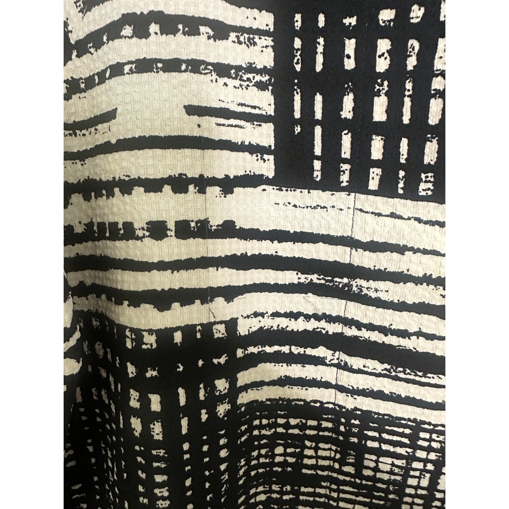 IC by Connie K Abstract Grid Button Jacket Topper Black White XL Abstract *Flaw - Picture 8 of 15